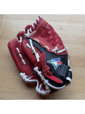 Rawlings Playmaker Series Baseball Glove Youth 10.5” Red PM105SDS LHT Blue Jays